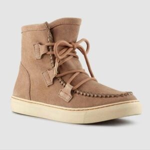 Cougar Fabiola Waterproof Platform Bootie Moccasin Tan Women's 8